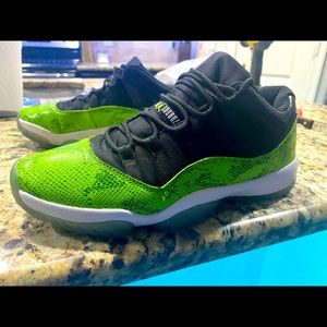 Jordan 11 Low Nightshade Green Snakeskin Men’s 10
